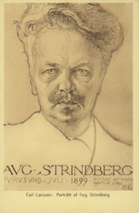 August Strindberg (1849-1912), szwedzki dramaturg, powieściopisarz, poeta i artysta, 1899 autorstwa Carl Larsson