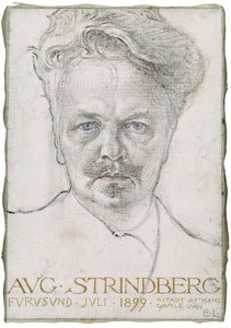 August Strindberg, 1899 autorstwa Carl Larsson