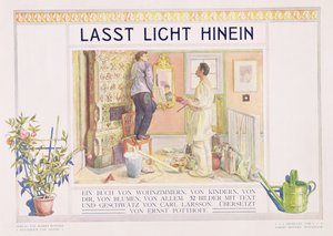 Frontyspis do „Last Licht Hinten” („Wpuśćmy więcej światła”), 1909 autorstwa Carl Larsson
