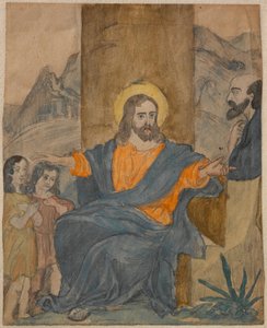 Jezus błogosławi dzieci autorstwa Carl Larsson