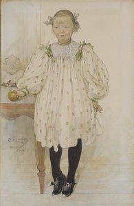 Martha Winslow jako dziewczynka autorstwa Carl Larsson