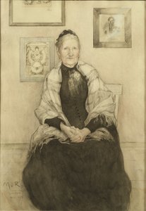 Matka, ok. 1893 (wc na papierze) autorstwa Carl Larsson