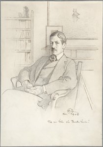 Portret Thorstena Laurina autorstwa Carl Larsson
