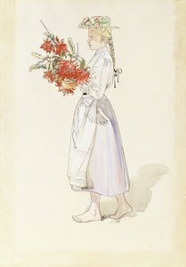 Studium do Ute blaser sommarvind (Na zewnątrz wieją letnie wiatry) autorstwa Carl Larsson
