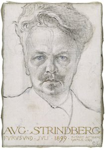 Pisarz August Strindberg autorstwa Carl Larsson