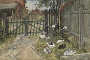 Brama, z cyklu Dom, ok. 1895 (wc na papierze) autorstwa Carl Larsson