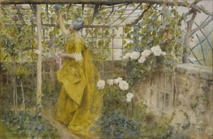 Winorośli, 1884 (wc na papierze) autorstwa Carl Larsson