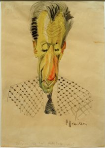 B.F. Dolbin / karykatura C.-F. Hollitzer, 1925 autorstwa Carl Leopold Hollitzer