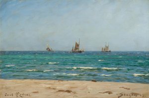 C. Locher, żaglówki w Skagen autorstwa Carl Ludvig Locher