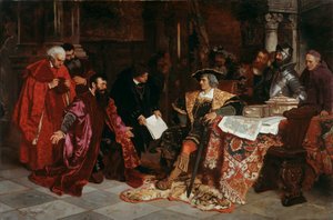 Cesarz Maksymilian przyjmuje ambasadorów weneckich w Weronie”, 1879.