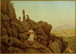 C.L.Jessen, skalisty krajobraz w pobliżu Rocca di Papa