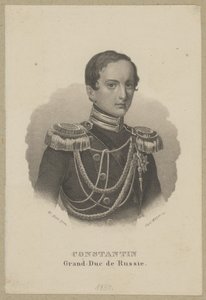 Konstanty Mikołajewicz Romanow (1827 Petersburg - 1892 Pawłowsk) - wielki książę Rosji, generał i namiestnik Królestwa Polskiego, prezes Rady Stanu Królestwa Kongresowego, admirał floty