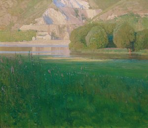Zmierzch. Kamieniołom na Dunaju autorstwa Carl Moll