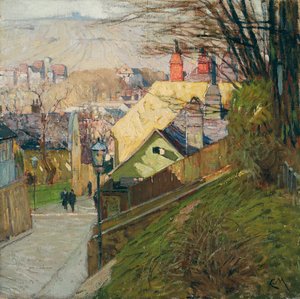 Dom Teresy Krones w Dobling w Wiedniu, ok. 1912-1914 (olej na płótnie)
