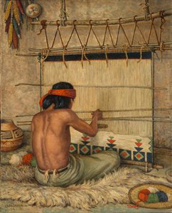 Tkacz Hopi autorstwa Carl Moon