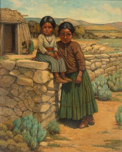 Siostry Navajo autorstwa Carl Moon