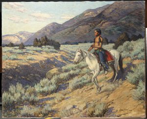 Scout, Taos Valley, Nowy Meksyk (olej na płótnie)