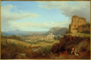 C. Gwiazda poranna, widok na Terracina autorstwa Carl Morgenstern