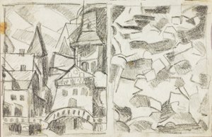 Scena miejska - abstrakcyjna autorstwa Carl Newman
