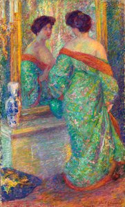 Pani odbita w lustrze, przed 1910 r.