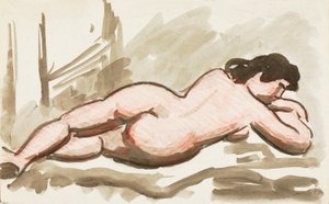 Leżący akt kobiecy autorstwa Carl Newman