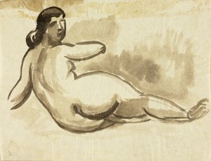 Leżący akt kobiecy autorstwa Carl Newman