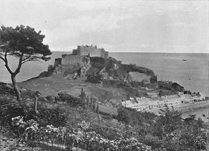 Zamek Mont Orgueil, Jersey, ok. 1896 r.