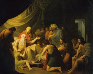 Jakub błogosławi synów Józefa autorstwa Carl Peter Goebel d. Ä.