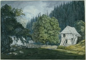 Schneidemühle w Beuerner Thale (arkusz 8 ze szkicownika okolic Baden)