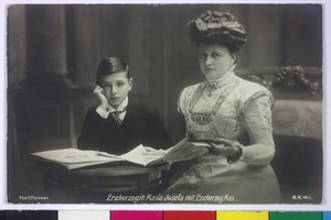 Arcyksiężna Maria Józefa z synem Maxem autorstwa Carl Pietzner