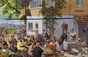 Komiksowe portrety wczesnego radia (kolor lito) autorstwa Carl Robert Arthur Thiele