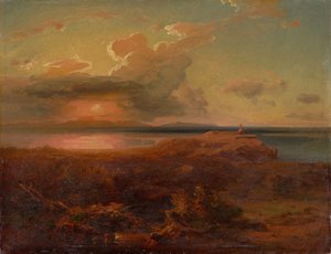 Carl Rottmann - "Egina ze świątynią Apolla". Około 1835 r. autorstwa Carl Rottmann
