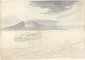 Panoramiczne widoki na Wezuwiusz i Monte Pellegrino autorstwa Carl Rottmann