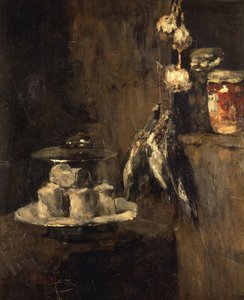 Martwa natura z kuropatwami i serem, po 1884 r.