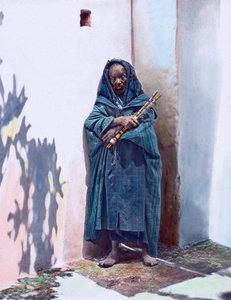 Maroko, portret żebraka, data zdjęcia: około 1910 r. Archiwum Carla Simona autorstwa Carl Simon