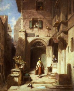 W bocianiej aptece autorstwa Carl Spitzweg