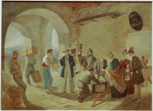 W urzędzie celnym autorstwa Carl Spitzweg