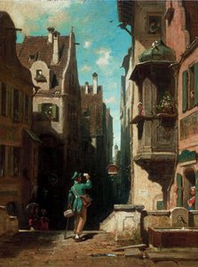 Listonosz autorstwa Carl Spitzweg