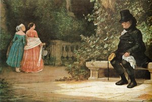 Wdowiec autorstwa Carl Spitzweg
