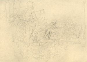 Der Zechpreller, połowa końca XIX wieku, ok. 1924. autorstwa Carl Spitzweg