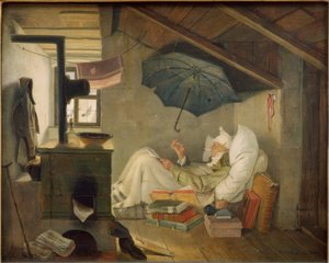 Der arme Poet autorstwa Carl Spitzweg