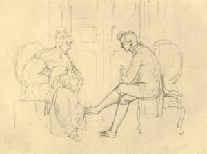 Poważne pytanie, połowa końca XIX wieku, ok. 1924. autorstwa Carl Spitzweg