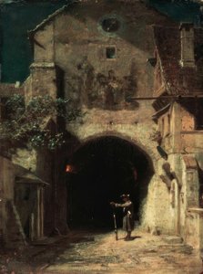 Ziewający strażnik autorstwa Carl Spitzweg