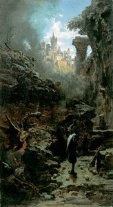 Czarownik autorstwa Carl Spitzweg