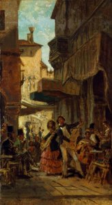 włoscy śpiewacy uliczni autorstwa Carl Spitzweg