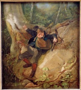 Wypadek na polowaniu autorstwa Carl Spitzweg