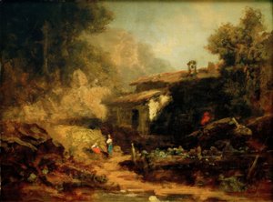 Młyn w górach autorstwa Carl Spitzweg