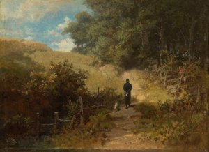 Sobotnie popołudnie (poranny spacer wiejskiego proboszcza) autorstwa Carl Spitzweg