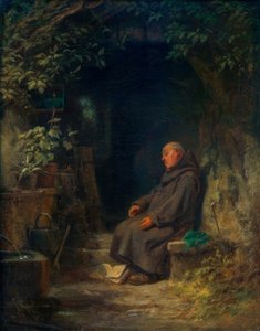 Śpiący stary pustelnik autorstwa Carl Spitzweg