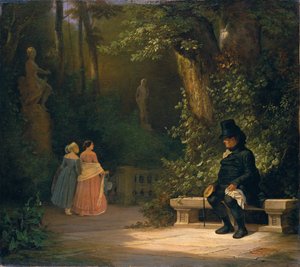 Wdowiec autorstwa Carl Spitzweg